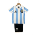 Argentina Home 1986 Mini Conjunto para Niños Retrô