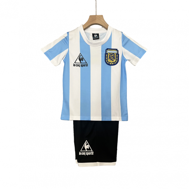 Argentina Home 1986 Mini Conjunto para Niños Retrô