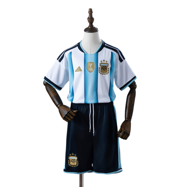 Argentina Home 26/27 Mini Conjunto para Niños