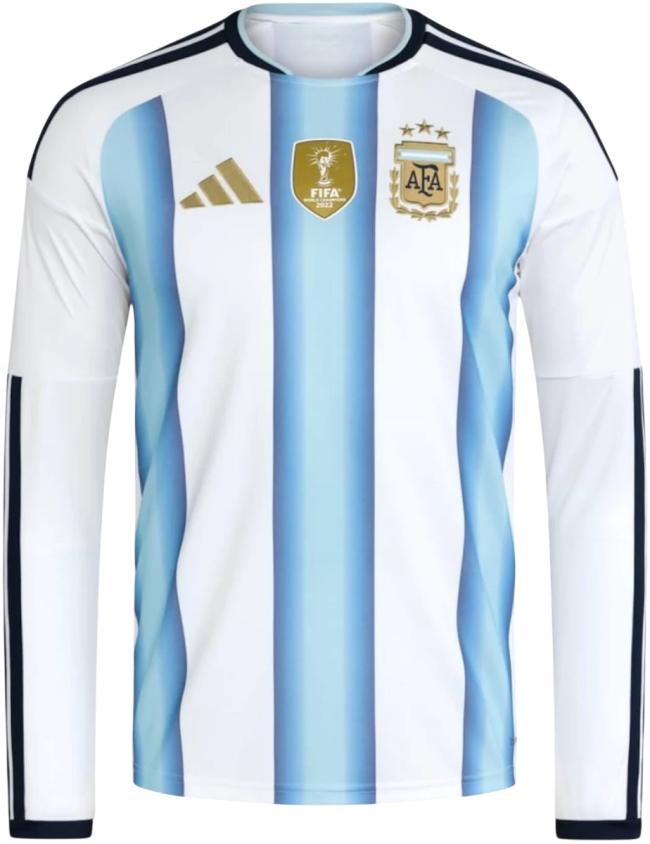 Argentina Home Manga Longa 26/27 Mini Conjunto para Niños