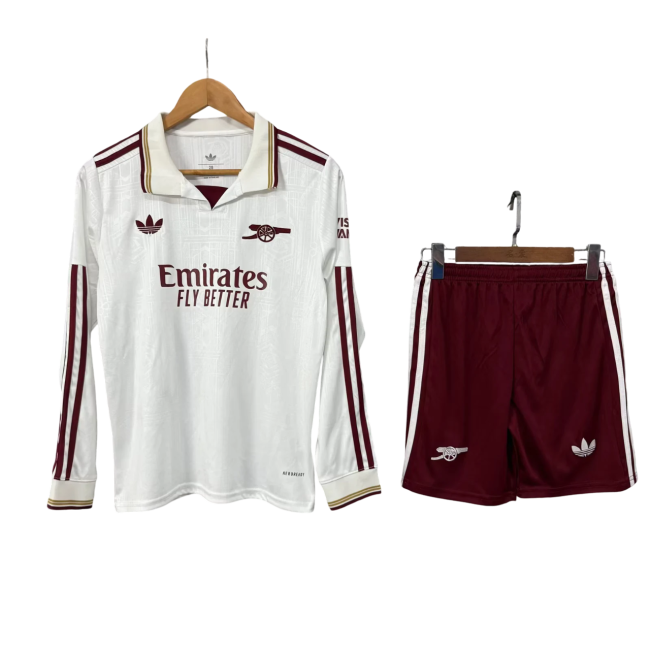 Arsenal Third Manga Longa 25/26 Mini Conjunto para Niños