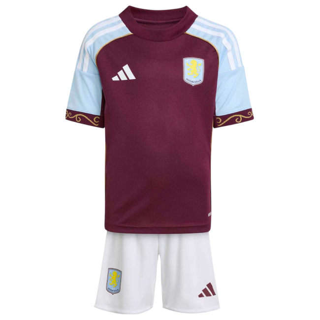Aston Villa Home 25/26 Mini Conjunto para Niños