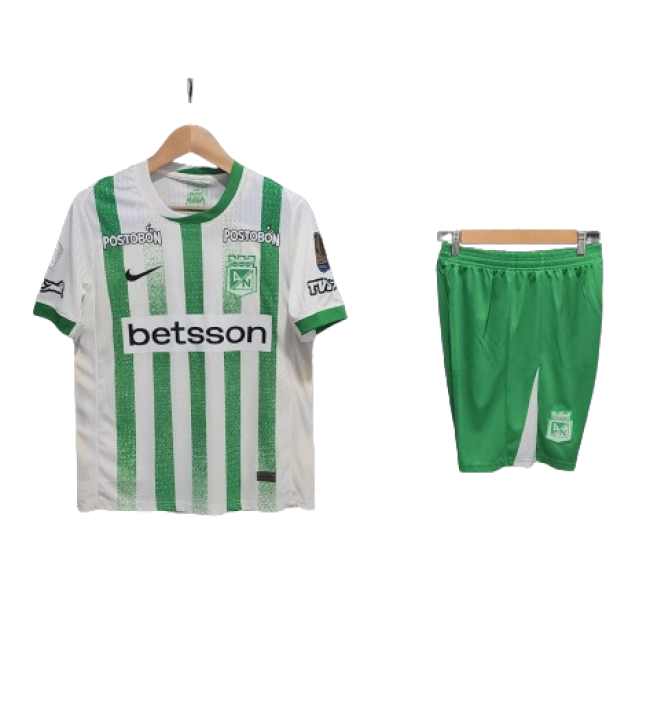 Atlético Nacional Home 25/26 Mini Conjunto para Niños