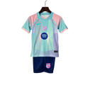 Barcelona Especial Verde Água 25/26 Mini Conjunto para Niños
