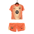 Barcelona Portero Laranja 25/26 Mini Conjunto para Niños