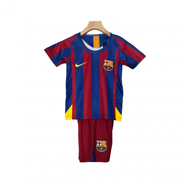 Barcelona Home 05/06 Mini Conjunto para Niños Retrô