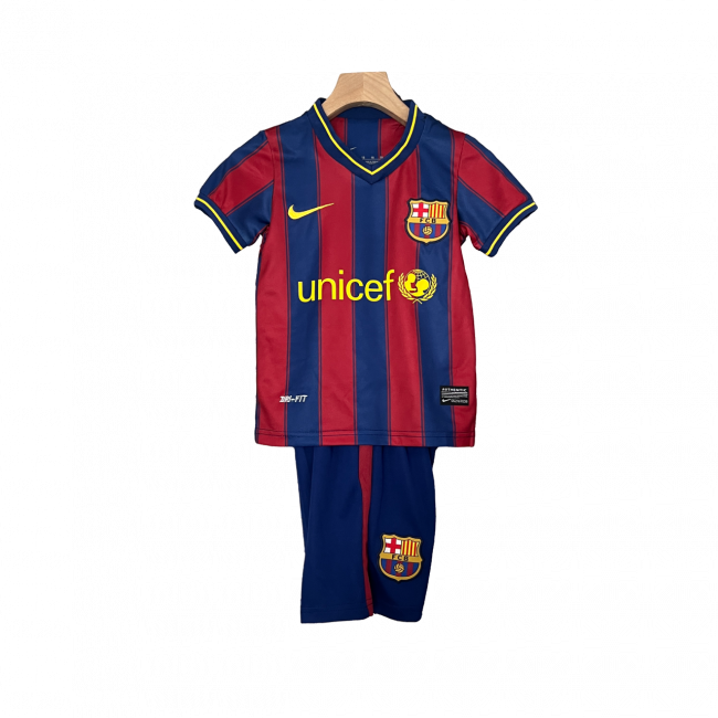 Barcelona Home 09/10 Mini Conjunto para Niños Retrô