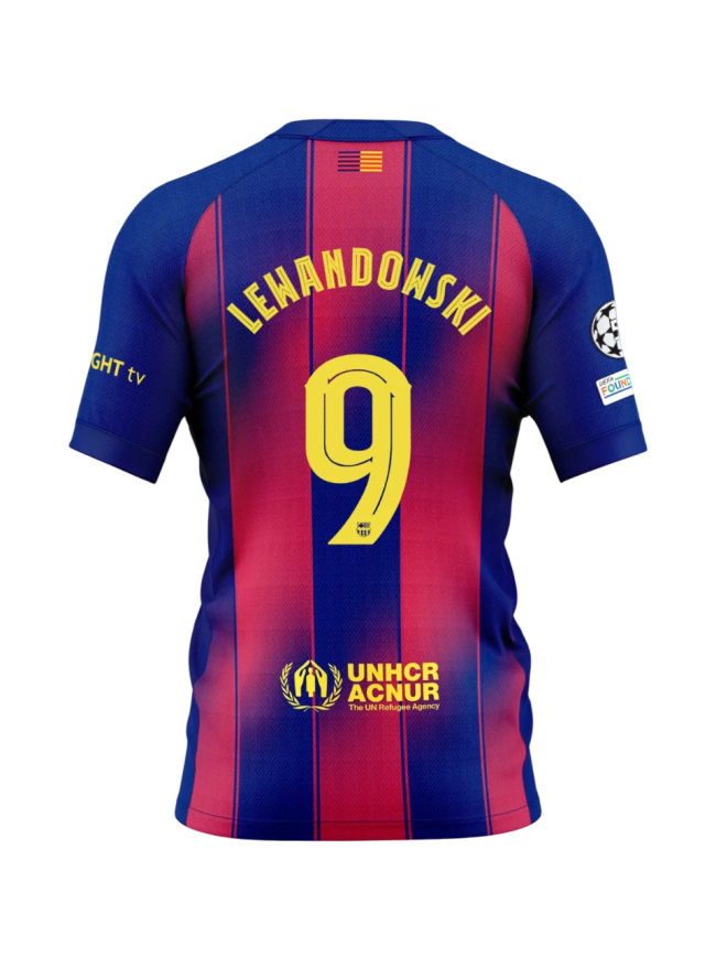 Barcelona Home 25/26 Mini Conjunto para Niños - LEWANDOWSKI #9