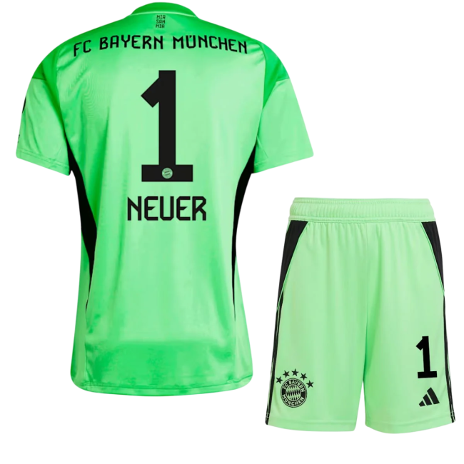 Bayern de Munique Portero Verde 25/26 Mini Conjunto para Niños - NEUER #1