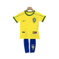 Brasil Home 1998 Mini Conjunto para Niños Retrô