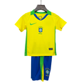 Brasil Home 25/26 Mini Conjunto para Niños