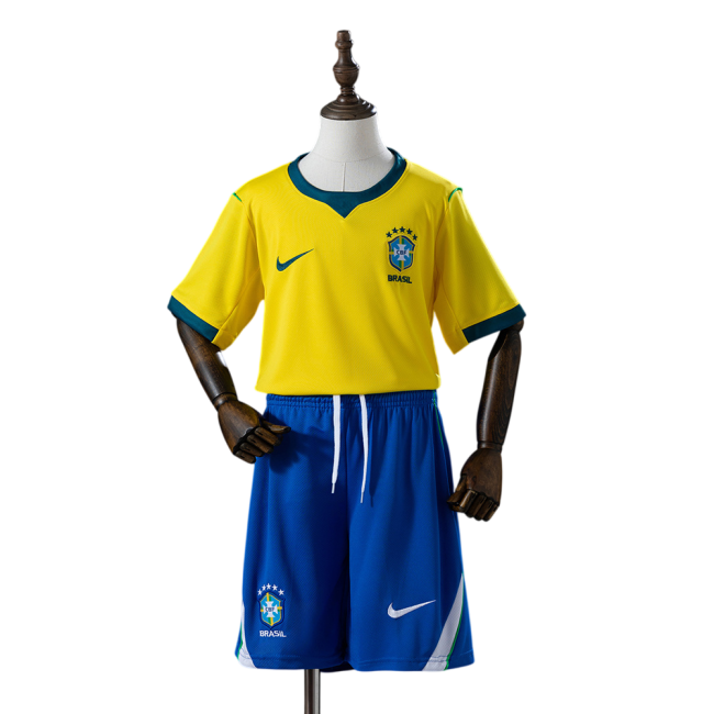 Brasil Home 26/27 Mini Conjunto para Niños