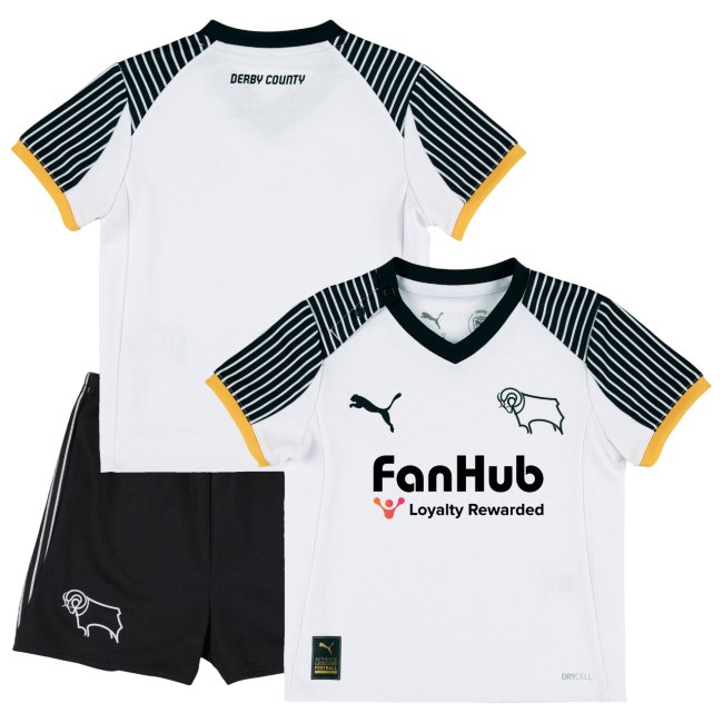 Derby County Home 25/26 Mini Conjunto para Niños