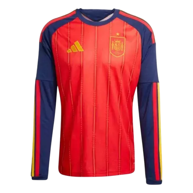 España Home Manga Longa 26/27 Mini Conjunto para Niños