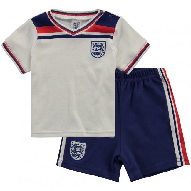 Inglaterra Home 1982 Mini Conjunto para Niños Retrô