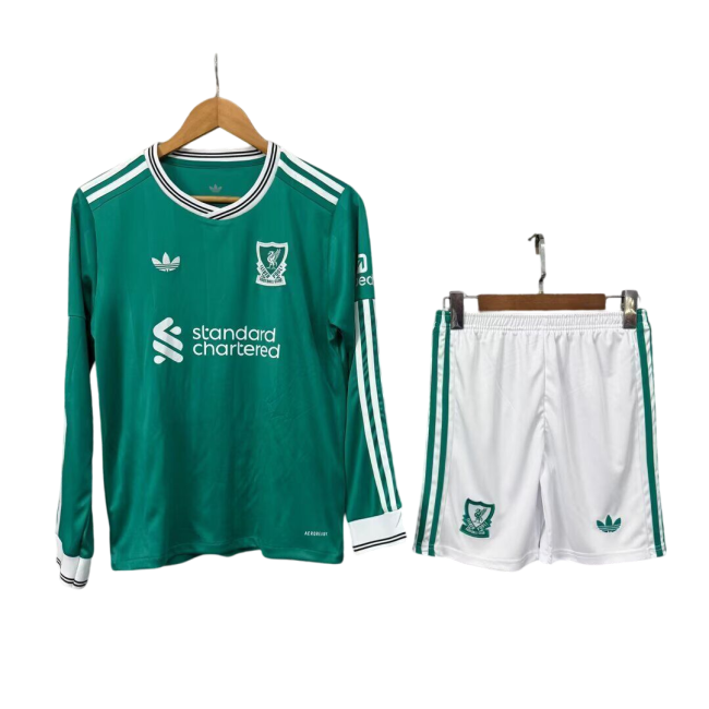 Liverpool Third Manga Longa 25/26 Mini Conjunto para Niños