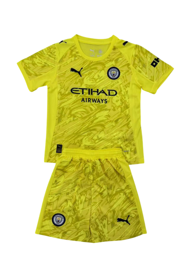 Manchester City Portero Amarelo 25/26 Mini Conjunto para Niños