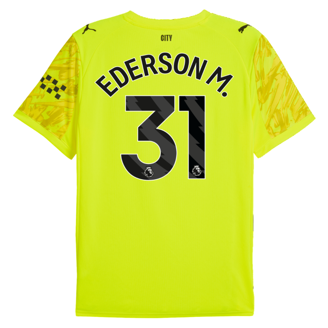 Manchester City Portero Amarelo 25/26 Mini Conjunto para Niños - EDERSON M. #31