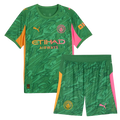 Manchester City Portero Verde 25/26 Mini Conjunto para Niños
