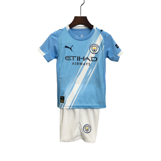 Manchester City Home 25/26 Mini Conjunto para Niños