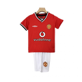 Manchester United Home 00/01 Mini Conjunto para Niños Retrô