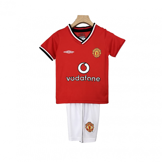 Manchester United Home 00/01 Mini Conjunto para Niños Retrô