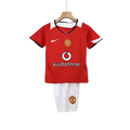 Manchester United Home 05/06 Mini Conjunto para Niños Retrô