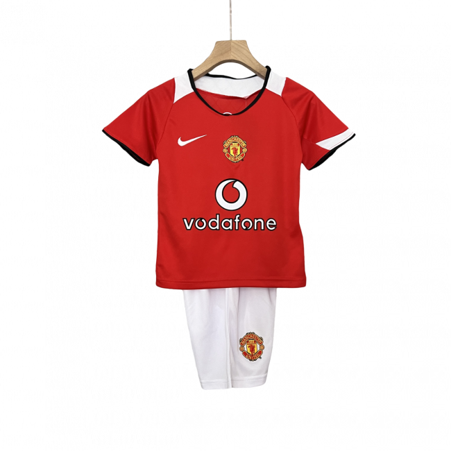 Manchester United Home 05/06 Mini Conjunto para Niños Retrô