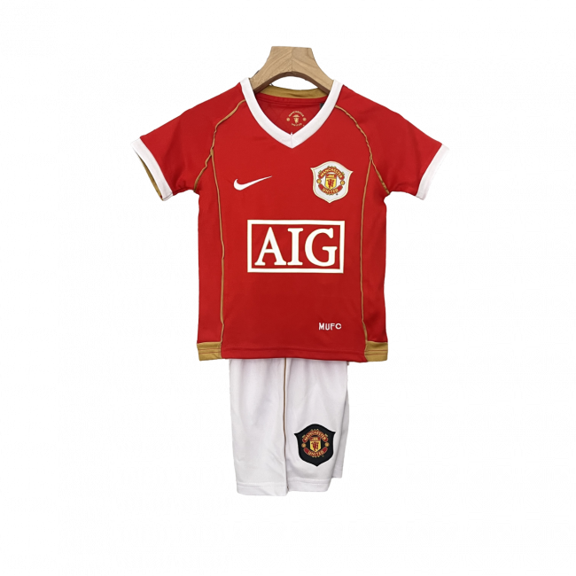 Manchester United Home 06/07 Mini Conjunto para Niños Retrô