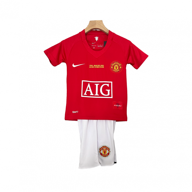 Manchester United Home 07/08 Mini Conjunto para Niños Retrô