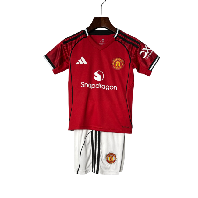 Manchester United Home 25/26 Mini Conjunto para Niños