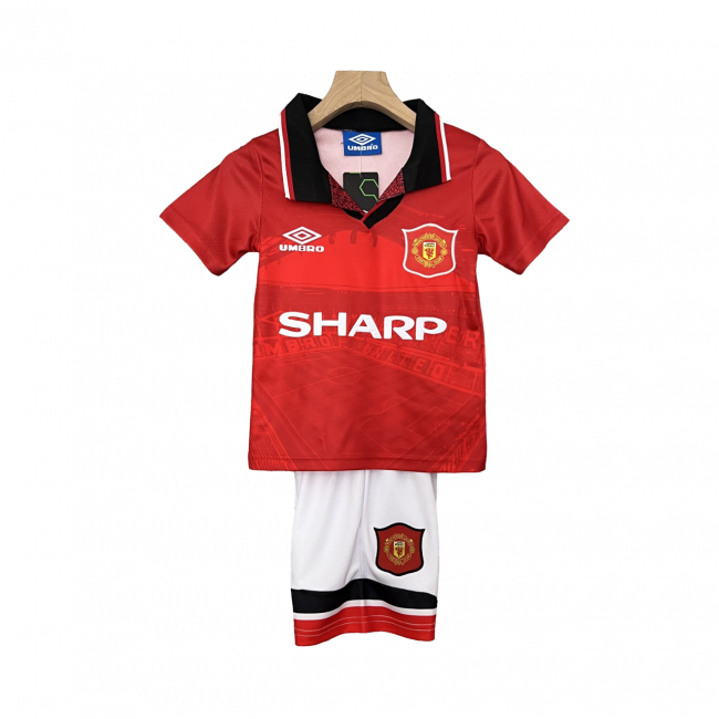 Manchester United Home 94/96 Mini Conjunto para Niños Retrô