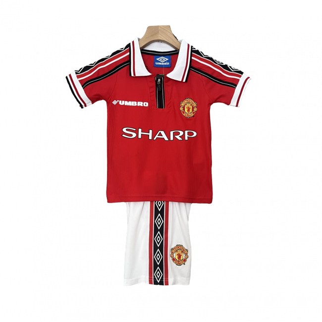 Manchester United Home 98/99 Mini Conjunto para Niños Retrô
