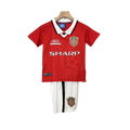 Manchester United Home 99/00 Mini Conjunto para Niños Retrô