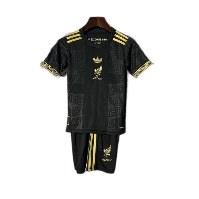 México Especial Preto 25/26 Mini Conjunto para Niños