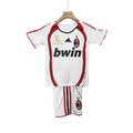 Milan Away 06/07 Mini Conjunto para Niños Retrô