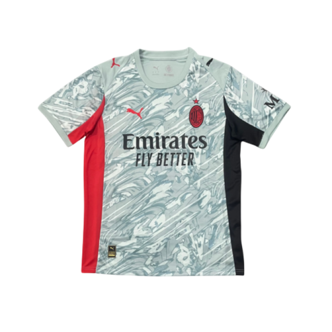 Milan Portero Cinza 25/26 Mini Conjunto para Niños