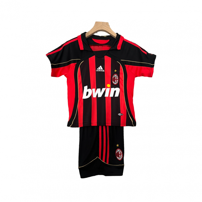 Milan Home 06/07 Mini Conjunto para Niños Retrô