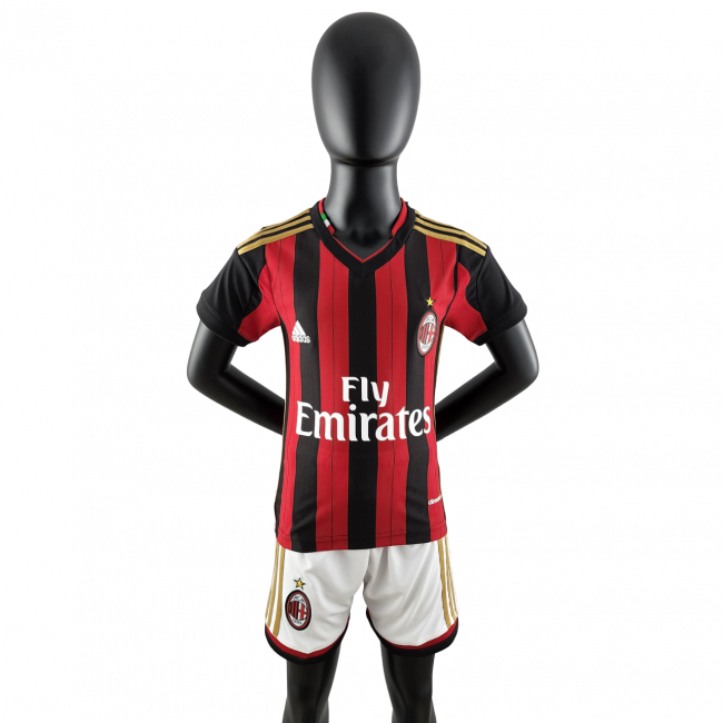 Milan Home 13/14 Mini Conjunto para Niños Retrô