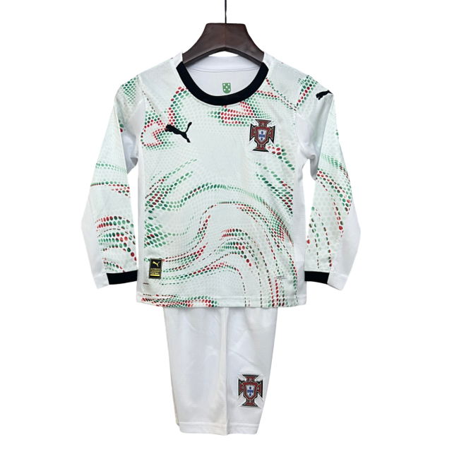Portugal Away Manga Longa 25/26 Mini Conjunto para Niños