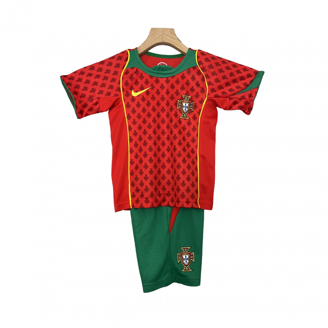 Portugal Home 2004 Mini Conjunto para Niños Retrô