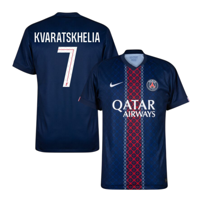 PSG Home 25/26 Mini Conjunto para Niños - KVARATSKHELIA #7