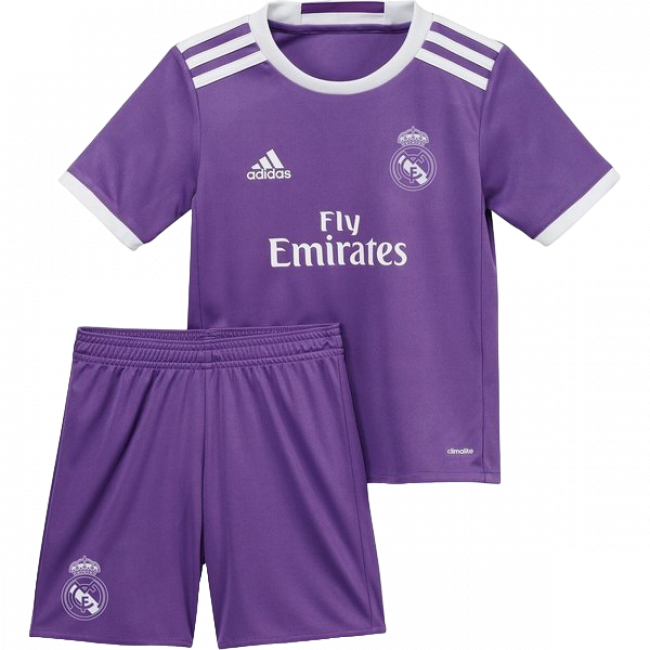 Real Madrid Away 16/17 Mini Conjunto para Niños Retrô