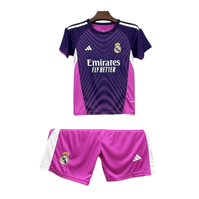 Real Madrid Portero Roxo 25/26 Mini Conjunto para Niños