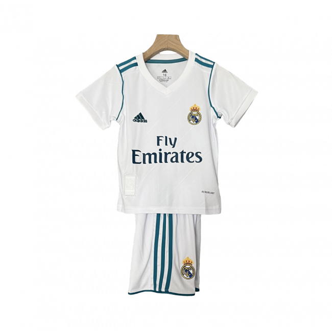 Real Madrid Home 17/18 Mini Conjunto para Niños Retrô