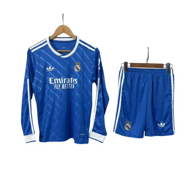 Real Madrid Third Manga Longa 25/26 Mini Conjunto para Niños