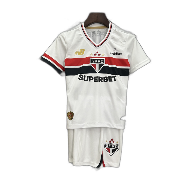 São Paulo Home 25/26 Mini Conjunto para Niños