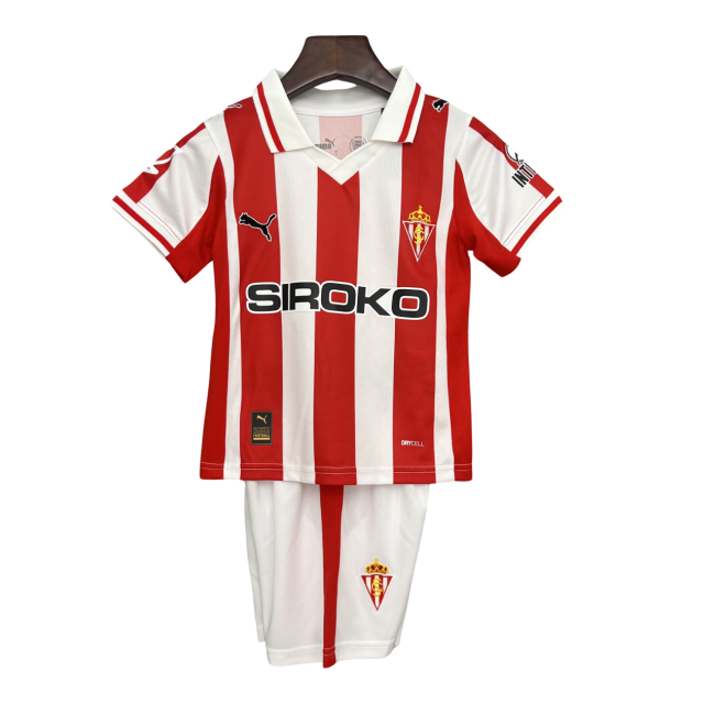 Sporting Gijon Home 25/26 Mini Conjunto para Niños